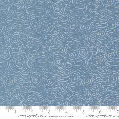 Starry Night Blenders Light Blue – Night Owl Collection by Gingiber for Moda Fabrics | 100% Cotton Quilting Fabric, Sold by the Yard