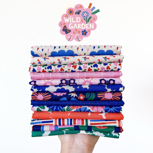 Wild Garden Full Collection Bundle – 13 Pc Cotton Set by By Claire Iglesias for Cloud9 Fabrics | Modern Floral Prints