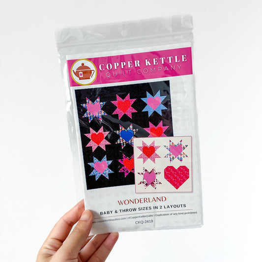 Wonderland Quilt Pattern – CKQ 2419 Copper Kettle #1 | Coordinating Pattern for Ruby Star Society’s Hello Alice Collection