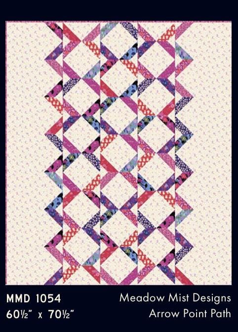 Arrow Point Path Quilt Pattern – MMD 1054 Meadow Mist Desig#1 | Coordinating Pattern for Ruby Star Society’s Hello Alice Collection.