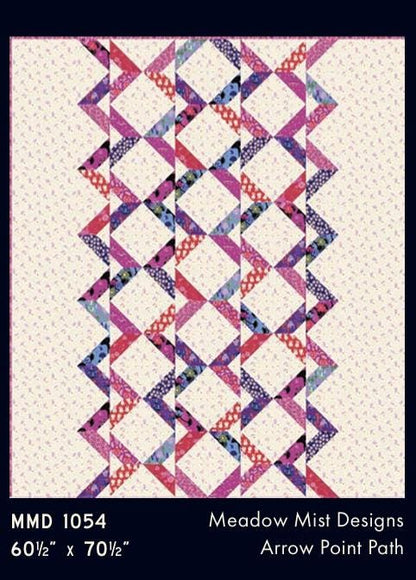 Arrow Point Path Quilt Pattern – MMD 1054 Meadow Mist Desig#1 | Coordinating Pattern for Ruby Star Society’s Hello Alice Collection.