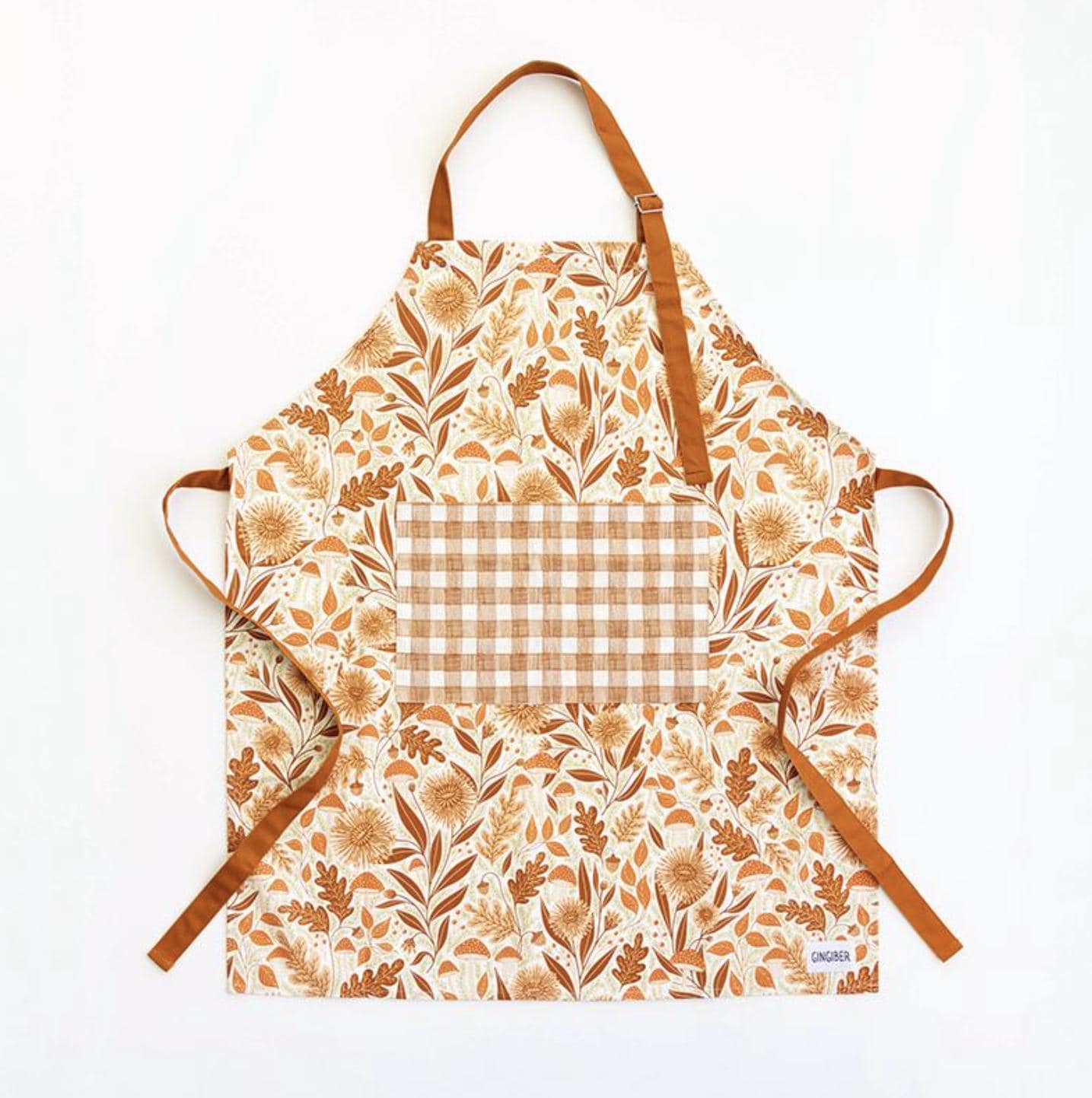 Apron – Mushroom Medley | Night Owl Collection by Gingiber for Moda Fabrics (Cotton)