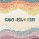 Watercolor Blooms - Premium Quilting Cotton by Sewcial Bee Collective | GeoBloom Collection Fabric Yards