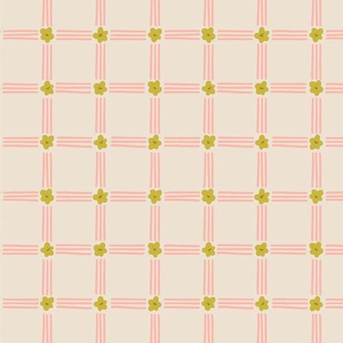 Floral Crosswave - Premium Quilting Cotton by Sewcial Bee Collective | GeoBloom Collection Fabric Yards