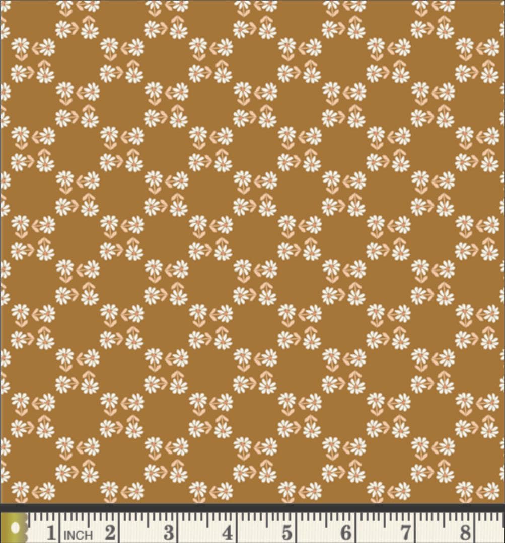 Happy Daisy - Premium Quilting Cotton by Sewcial Bee Collective | GeoBloom Collection Fabric Yards