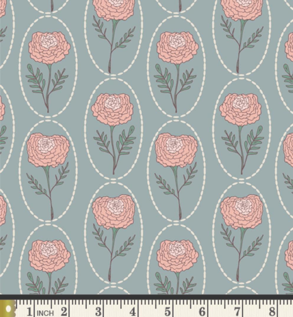Marigold Charm - Premium Quilting Cotton by Sewcial Bee Collective | GeoBloom Collection Fabric Yards