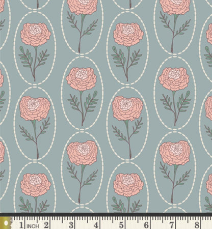 Marigold Charm - Premium Quilting Cotton by Sewcial Bee Collective | GeoBloom Collection Fabric Yards