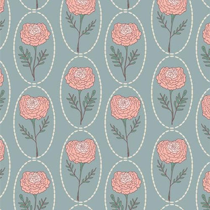 Marigold Charm - Premium Quilting Cotton by Sewcial Bee Collective | GeoBloom Collection Fabric Yards