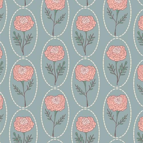 Marigold Charm - Premium Quilting Cotton by Sewcial Bee Collective | GeoBloom Collection Fabric Yards