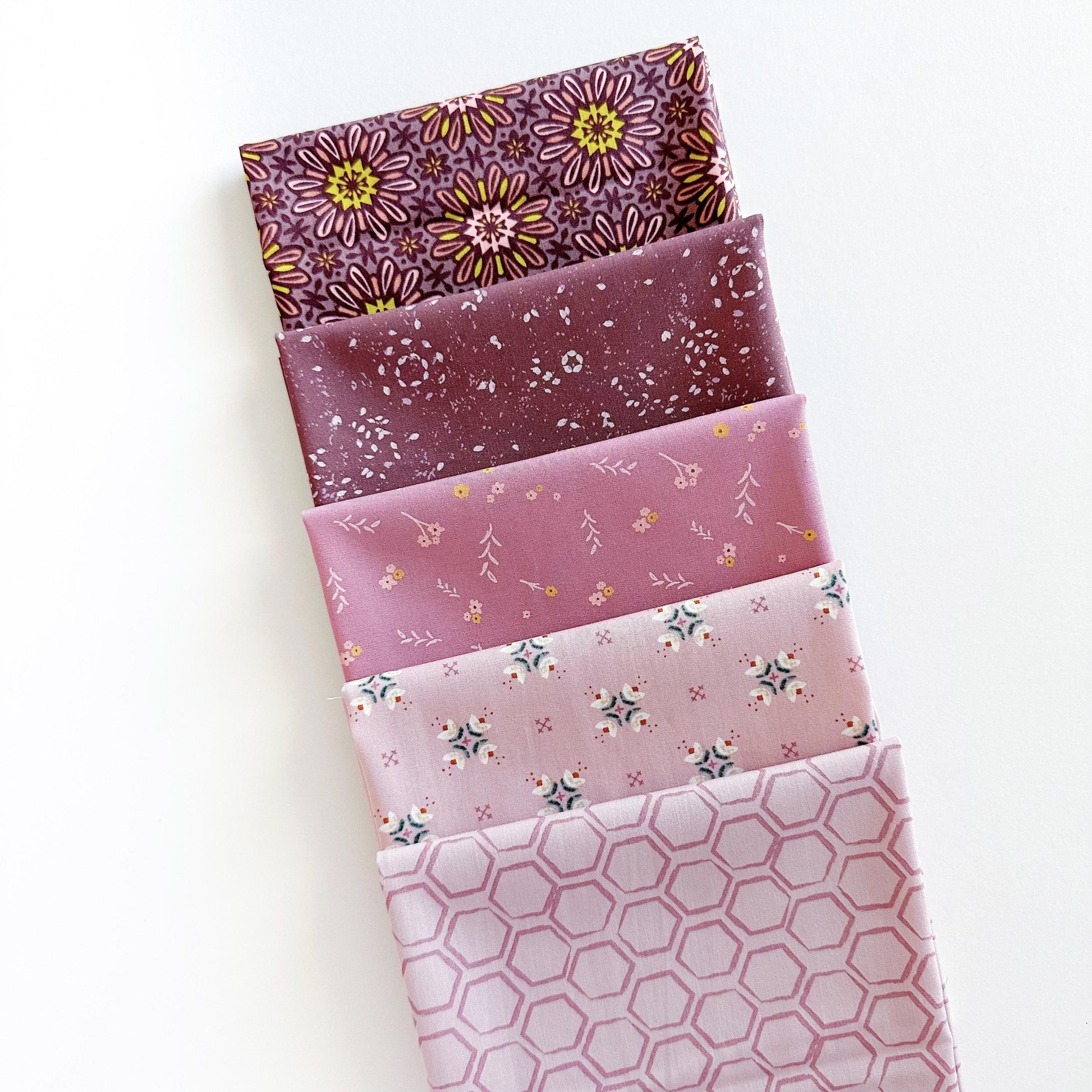 GeoBloom Fabric Bundle – 26 Pc Quilting Cotton by Sewcial Bee Collective for Art Gallery Fabrics | Half Yard, Fat Quarter, Quarter Yard