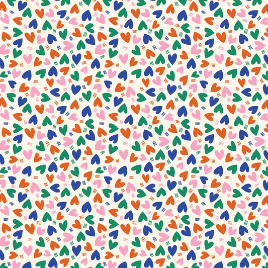 Garden Love, Fabric by the Yard, 100% Organic Cotton, By Claire Iglesias for Cloud9 Fabrics, Wild Garden Collection