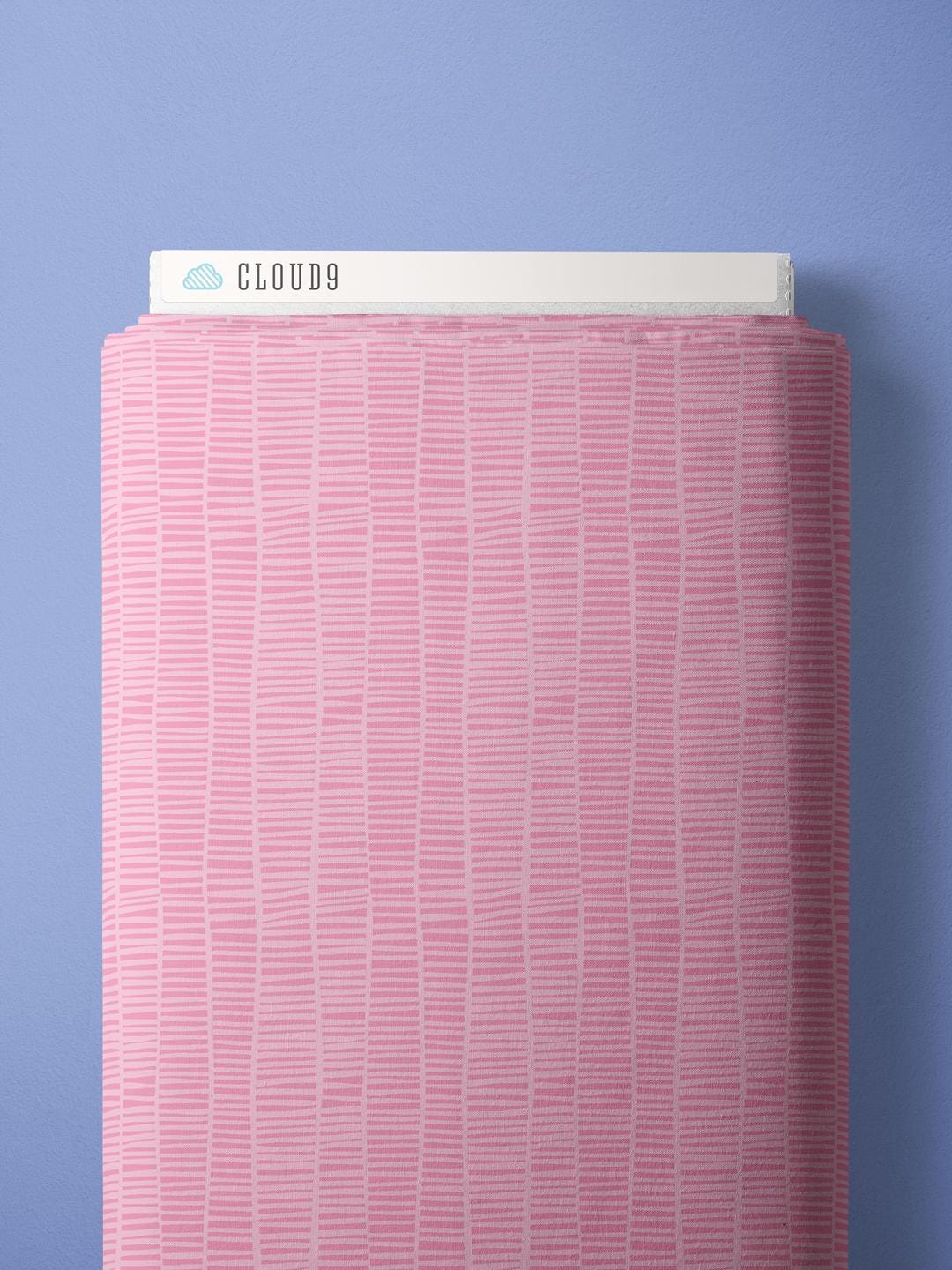 Striped Roots | Pink, Fabric by the Yard, 100% Organic Cotton, By Claire Iglesias for Cloud9 Fabrics, Wild Garden Collection