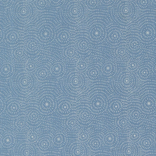 Starry Night Blenders Light Blue – Night Owl Collection by Gingiber for Moda Fabrics | 100% Cotton Quilting Fabric, Sold by the Yard