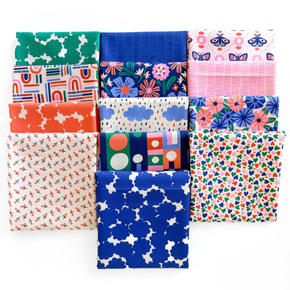 Wild Garden Full Collection Bundle – 13 Pc Cotton Set by By Claire Iglesias for Cloud9 Fabrics | Modern Floral Prints