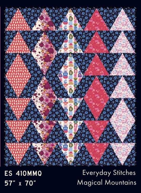 Magical Mountains Quilt Pattern – G ES 410MMQ Everyday Stitche#1 | Coordinating Pattern for Ruby Star Society’s Hello Alice Collection.