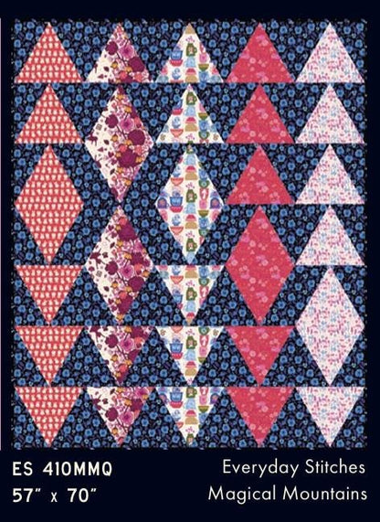 Magical Mountains Quilt Pattern – G ES 410MMQ Everyday Stitche#1 | Coordinating Pattern for Ruby Star Society’s Hello Alice Collection.