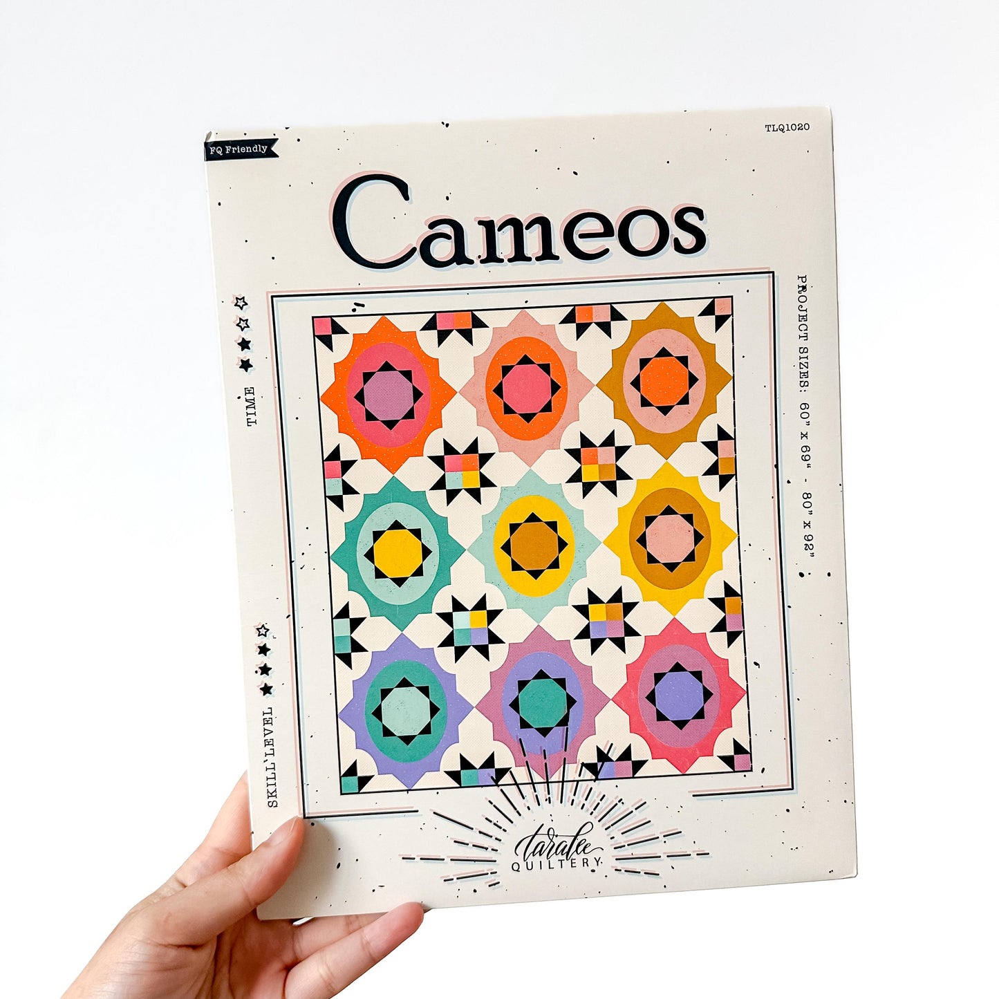 Cameos Quilt Pattern – TLQ 1020 Taralee Quiltery#1 | Coordinating Pattern for Ruby Star Society’s Hello Alice Collection.