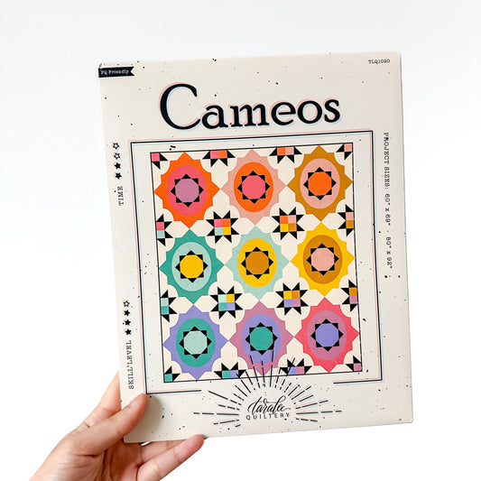Cameos Quilt Pattern – TLQ 1020 Taralee Quiltery#1 | Coordinating Pattern for Ruby Star Society’s Hello Alice Collection.