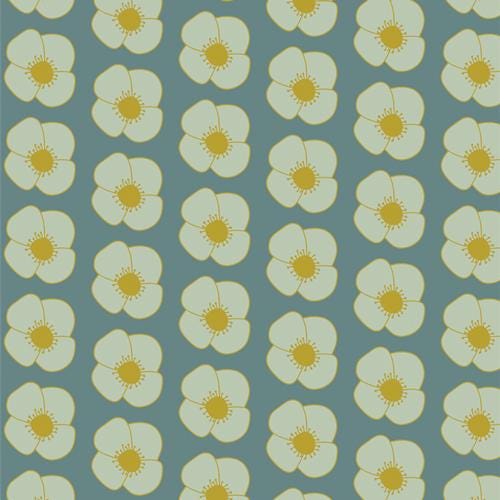 Joyful Poppies - Premium Quilting Cotton by Sewcial Bee Collective | GeoBloom Collection Fabric Yards