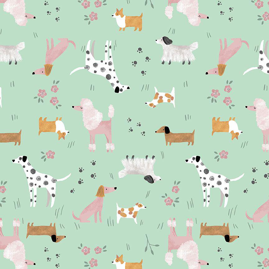 MUTTS ABOUT YOU Fabric, By Dear Stella, Mutts About You Collection, Dog Print, 100% Cotton By The Yard