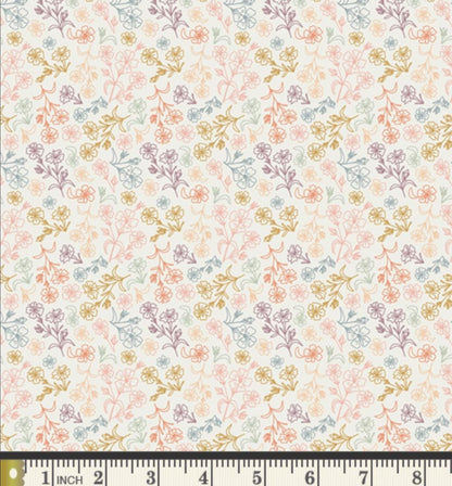 Confetti Blooms - Premium Quilting Cotton by Sewcial Bee Collective | GeoBloom Collection Fabric Yards
