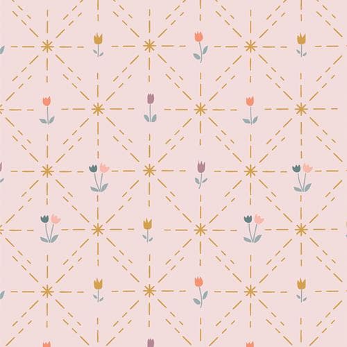 Twinkle Trellis - Premium Quilting Cotton by Sewcial Bee Collective | GeoBloom Collection Fabric Yards