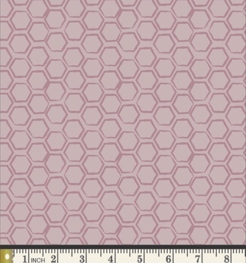 Moving Hegaxons - Premium Quilting Cotton by Sewcial Bee Collective | GeoBloom Collection Fabric Yards