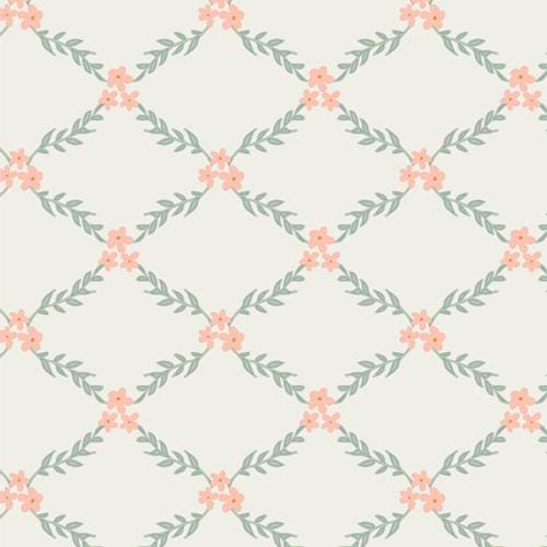 Flower Weave - Premium Quilting Cotton by Sewcial Bee Collective | GeoBloom Collection Fabric Yards