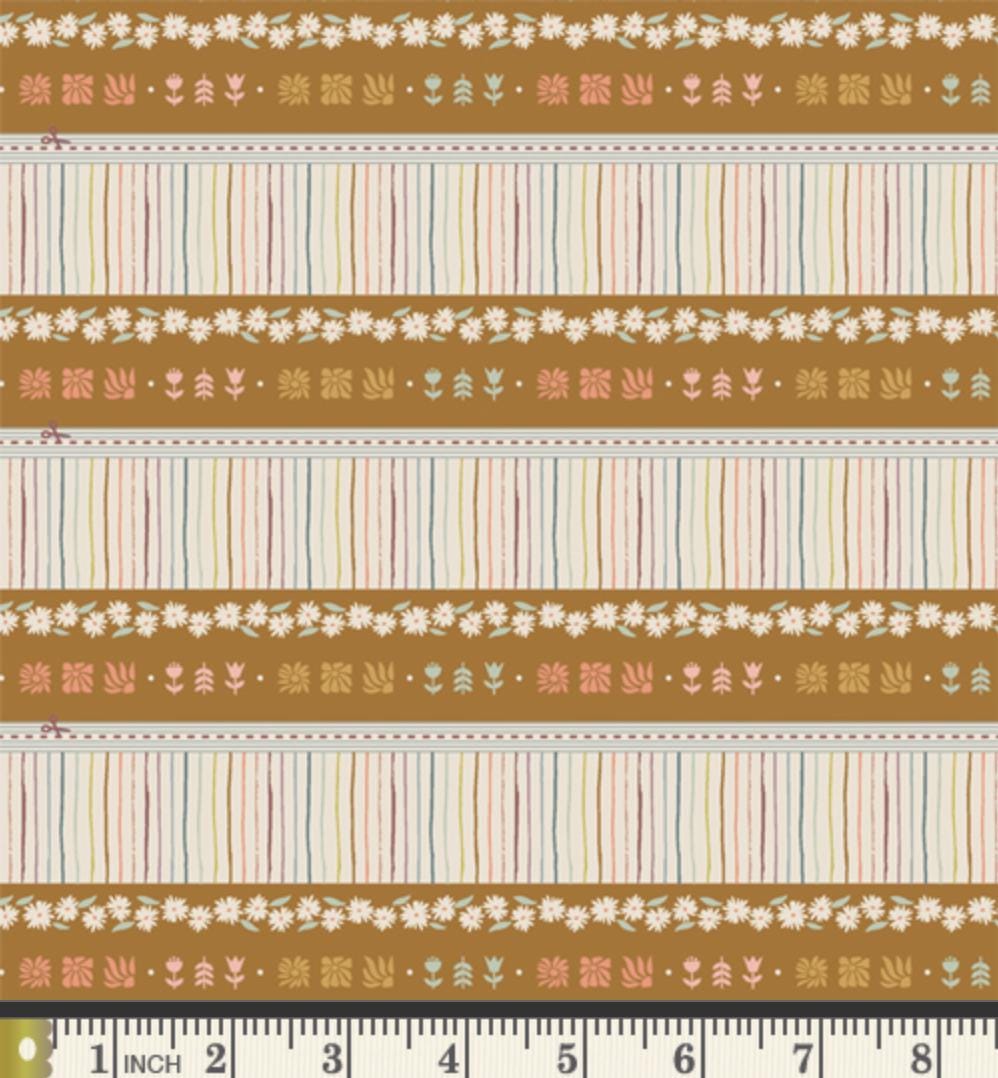 Geobloom Bound - Premium Quilting Cotton by Sewcial Bee Collective | GeoBloom Collection Fabric Yards, Binding Fabric