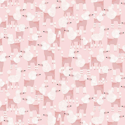 POODLES OF FUN Fabric, By Dear Stella, Mutts About You Collection, Dog Print, 100% Cotton By The Yard