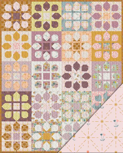 GeoBloom – Bloom & Shine Quilt Kit | Designed by Christina Lee of Sweet Potato Quilts | Exclusively Distributed by Art Gallery Fabrics
