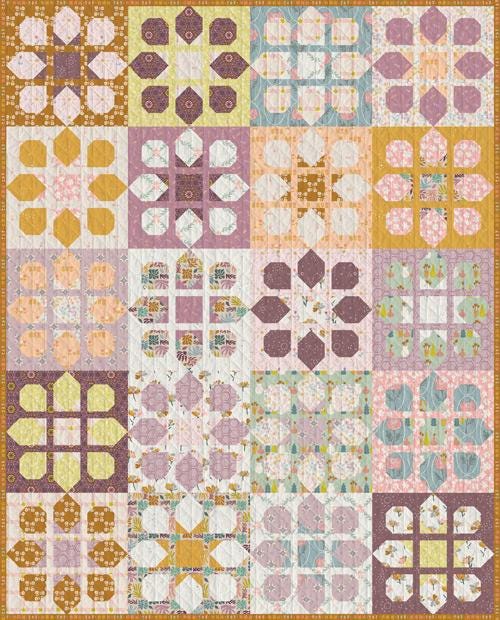 GeoBloom – Bloom & Shine Quilt Kit | Designed by Christina Lee of Sweet Potato Quilts | Exclusively Distributed by Art Gallery Fabrics