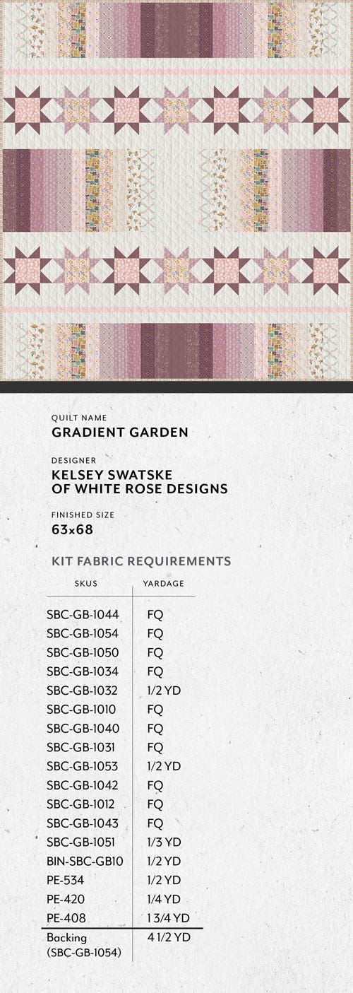 GeoBloom – Gradient Garden Quilt Kit | Designed by Kelsey Swatske of White Rose Designs | Exclusively Distributed by Art Gallery Fabrics
