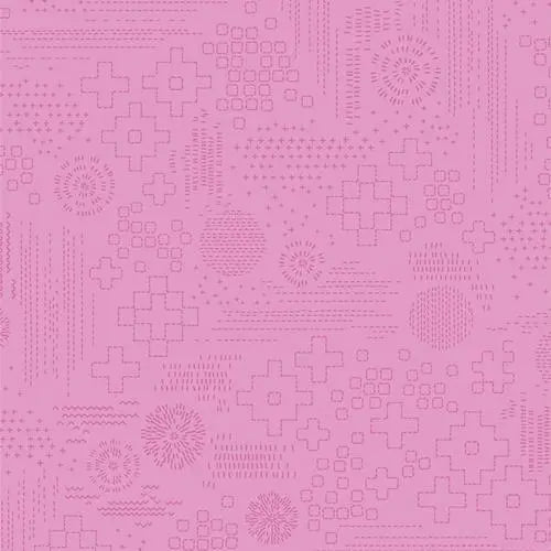 The Cur8tor – Artista Collection: Sashiko Craft Petal | Premium 100% Quilting Cotton by AGF Studio (Sold by the Yard)