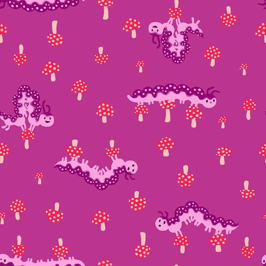Hello Alice Berry RS2127 11 Ruby Star#1 – Caterpillar Novelty Animals Nature Children, Ruby Star Society 100% Cotton Fabric by Sarah Watts