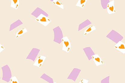 Hello Alice Shell RS2129 11 Ruby Star#1, Falling Aces Novelty Games Cards Children, Ruby Star Society 100% Cotton Fabric by Sarah Watts