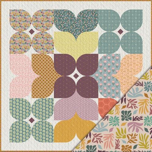 GeoBloom – Wild Abundance Quilt Kit | Designed by Brooke Shankland of Eudaimonia Studio | Exclusively Distributed by Art Gallery Fabrics