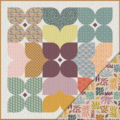 GeoBloom – Wild Abundance Quilt Kit | Designed by Brooke Shankland of Eudaimonia Studio | Exclusively Distributed by Art Gallery Fabrics