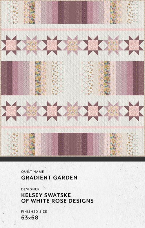 GeoBloom – Gradient Garden Quilt Kit | Designed by Kelsey Swatske of White Rose Designs | Exclusively Distributed by Art Gallery Fabrics
