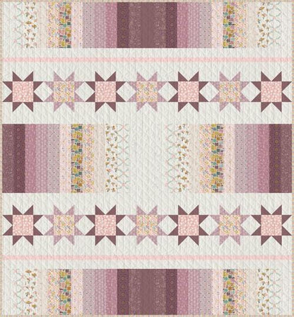 Gradient Garden Quilt Pattern, Designed by Kelsey Swatske, Exclusive Art Gallery Fabrics Pattern, Finished Size 68" x 68"