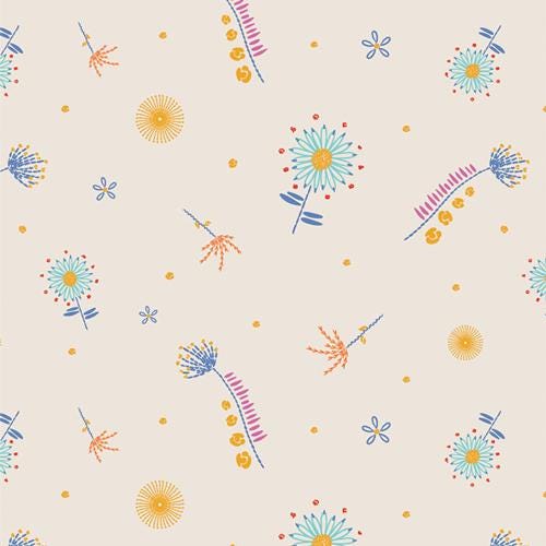 The Cur8tor – Artista Collection: Floral Threads | Premium 100% Quilting Cotton by AGF Studio (Sold by the Yard)