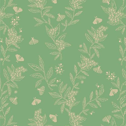 The Cur8tor – Gardenista Collection: Growing Herbs Vert | Premium 100% Quilting Cotton by AGF Studio (Sold by the Yard)