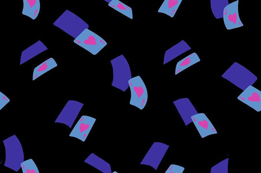 Hello Alice Black RS2129 13 Ruby Star#1, Falling Aces Novelty Games Cards, Ruby Star Society 100% Cotton Fabric by Sarah Watts