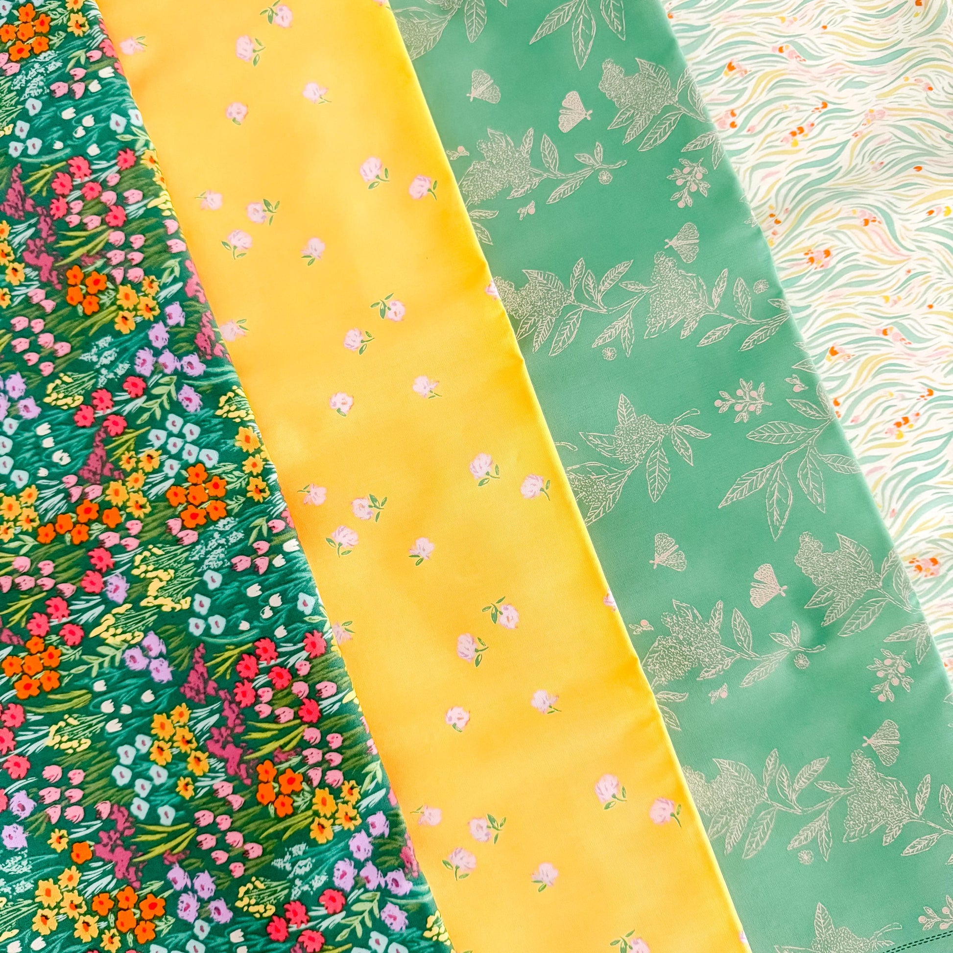 Cur8tor: Gardenista Fabric Bundle – 8 Pc Quilting Cotton by AGF Studio | Half Yard, Fat Quarter, Quarter Yard