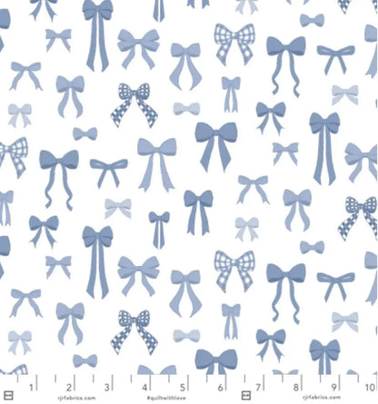 Tied With A Bow – Resplendent Ribbons – Denim RJ6250-DE2 by RJR Studio | Cotton + Steel