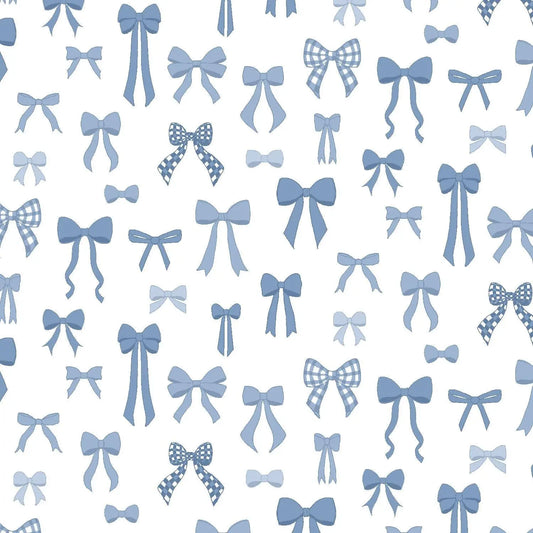 Tied With A Bow – Resplendent Ribbons – Denim RJ6250-DE2 by RJR Studio | Cotton + Steel