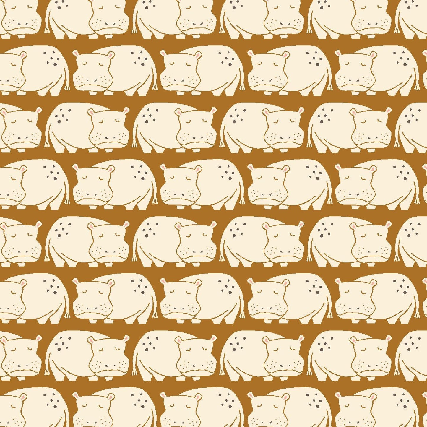 LV901-UM3 Rising Sun - Weary Hippo - Umber Fabric