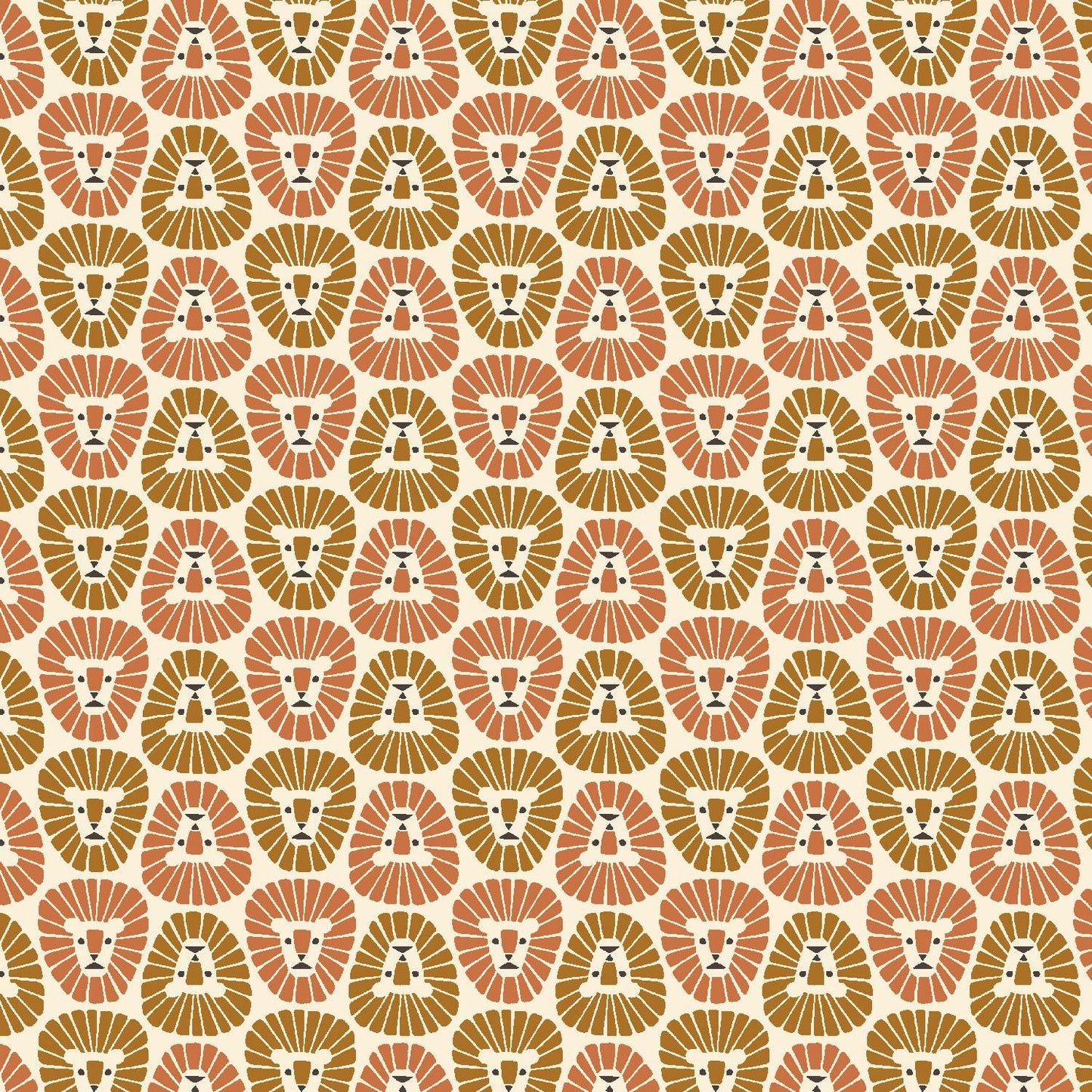 LV903-DU1 Rising Sun - Lion - Dust Fabric