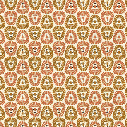 LV903-DU1 Rising Sun - Lion - Dust Fabric