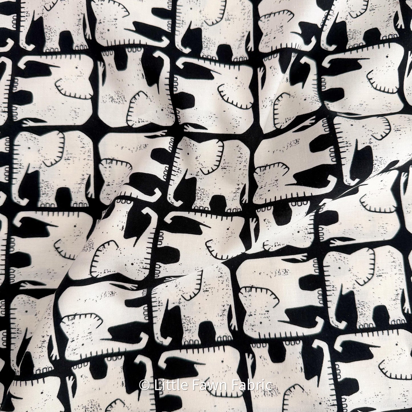 LV900-BK4 Rising Sun – Jolly Elephant Black Fabric